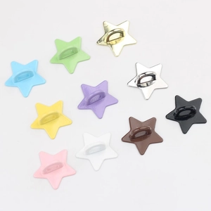 Minimalistische Legierung Fünfzackiger Stern Anhänger Metall Haken Schmuckzubehör Bunte Stern Öse Anhänger Für Handyhülle Basteln Schmuckherstellung Material