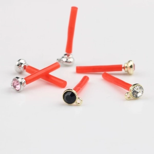 Orecchini a perno minimalisti in argento S925 zirconi accessori gioielli DIY vari colori
