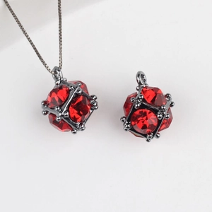 Alloy Rhinestone Cube Pendant Rubik's Cube Geometric Charm For DIY Jewelry Making Necklace Bracelet Earring Accessory