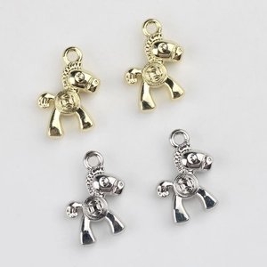 Pendentifs cheval en or et argent avec motifs de pièces pour création de bijoux