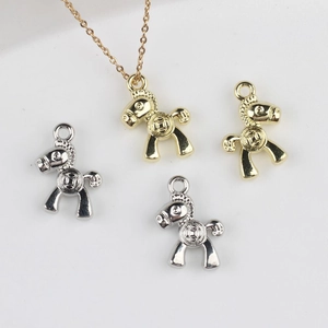 Pendentif en Alliage Forme de Cheval Avec Motif de Pièce en Cuivre Pour Création de Bijoux DIY Or Argent Accessoires