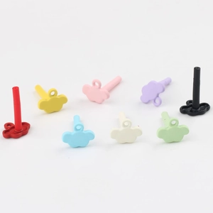 Colorful cloud-shaped stainless steel stud earrings in eight vibrant pastel colors