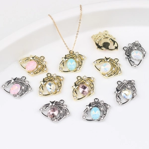 Legierung Strass Sternenhimmel Anhänger Für DIY Halskette Armband Ohrringe Zubehör Stern Mond Himmlischer Schmuck