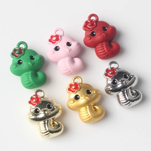 Cute cartoon dragon charms in diverse colors and finishes for DIY jewelry making