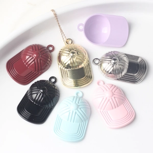Alloy Painted Baseball Cap Pendants For DIY Jewelry Making Necklaces Earrings Bracelet Charms Sporty Fashion Accessories