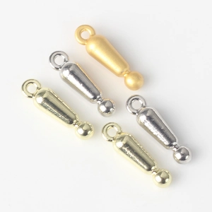 Exclamation point alloy pendants for DIY necklaces and bracelets in gold and silver