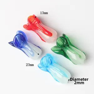 Minimalistische bunte Glaskohlperlen für DIY-Schmuck in vier leuchtenden Farben