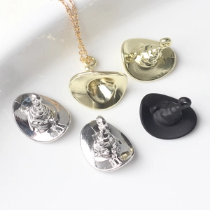 Pendentif Chapeau de Sorcière Magicien en Alliage pour Fabrication DIY Collier Bracelet Bijoux de Halloween