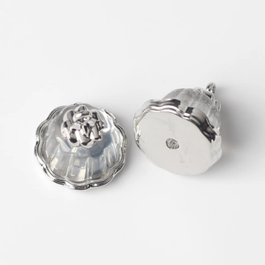 Détail de pendentifs lotus en alliage et résine pour accessoires de bijoux artisanaux