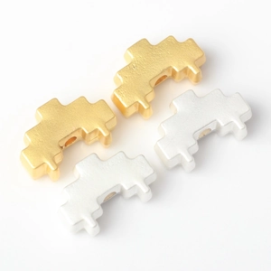 Minimalistische gouden en zilveren legering kralen voor DIY sieraden maken