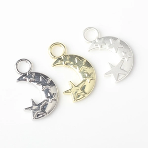 Mond und Sterne Anhänger aus Legierung in Gold und Silber für DIY Schmuckherstellung