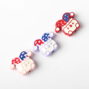Colorful alloy clown hat beads for DIY bracelets and necklaces jewelry making