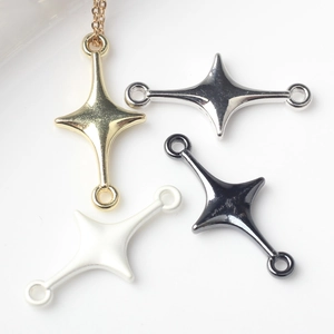Zinc Alloy North Star Cross Connector Charms For DIY Bracelet Necklace Earrings Making Jewelry Findings Making Supplies