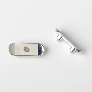 Polished silver alloy skateboard pendant component for DIY jewelry necklace making