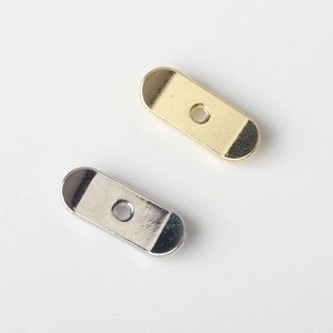 Minimalist alloy skateboard pendant beads for DIY necklaces in gold and silver finish