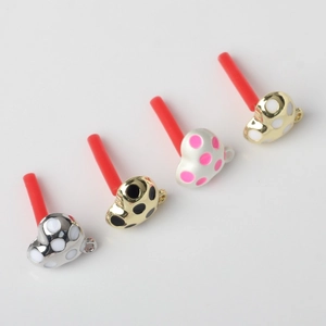 Herz-Ohrring-Anhänger mit Punkten in verschiedenen Farben für DIY-Schmuck und Basteldesign