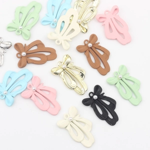 Balletcore Schleife Legierung Charms Mit Kunstperle Bunte Lackierte Schleifen Anhänger Für DIY Schmuckherstellung Damen