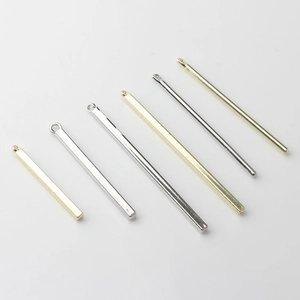 Connecteurs de pendentif barres en alliage or et argent pour fabrication de bijoux DIY