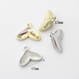 Irisierende Meerjungfrau-Schwanz Anhänger aus Legierung in Gold und Silber, 17x13mm