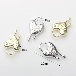 Schmelzende Herzanhänger in Gold und Silber für DIY Schmuckherstellung Zubehör