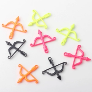 DIY Legierung Amor Bogen und Pfeil Anhänger in Neonfarben für Halsketten Schmuck
