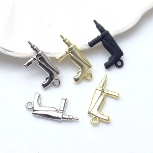Mini Zinklegierung Elektrobohrer Charms Für DIY Schmuckherstellung Zubehör Miniatur Werkzeug Anhänger Für Ohrringe Halskette