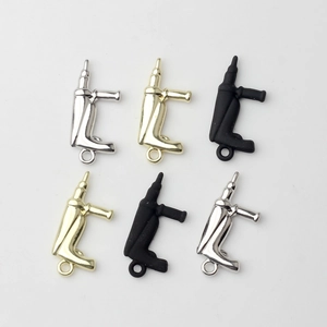 Mini-Legierung Bohrer Anhänger in Gold, Silber und Schwarz für DIY Bastelarbeiten