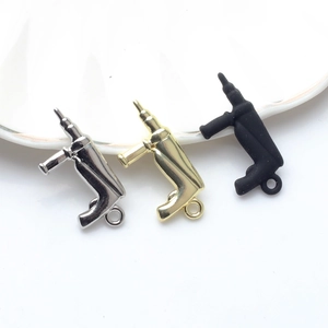 Mini-Bohrmaschinen-Anhänger aus Legierung in Gold, Silber und Schwarz für DIY-Schmuck