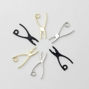 DIY jewelry alloy tool pliers pendants in gold silver and black matte finishes