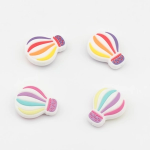 Cuentas de silicona de globos aerostáticos de colores para joyería artesanal