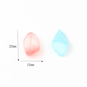 Pétales d'iris en verre dégradé pour épingles à cheveux Hanfu dimensions 22mm