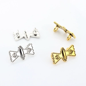 Connecteurs de bijoux nœud vintage en alliage de zinc or et argent pour création DIY