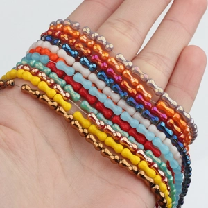 Perline a Manubrio in Cristallo Sintetico per Creazione Gioielli Accessori Fai da Te Bracciali Collane Orecchini Perline Sfuse Minimaliste