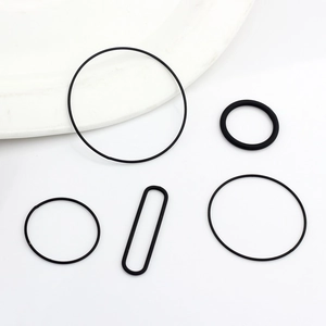 Set of minimalist black geometric copper ring pendants and oval charms for DIY jewelry making