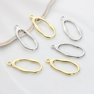 Semplice Pendente Geometrico Irregolare In Lega Di Zinco Per Accessori Fai Da Te Creazione Gioielli Orecchini Componenti Metallici