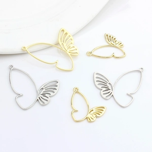 Hollowed-out Butterfly Charms Zinc Alloy Electroplated Pendants For DIY Jewelry Making Earrings Necklace Accessories Findings