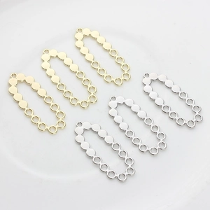 Irregular Hollow Oval Dots Shape Alloy Pendants DIY Earring Findings Jewelry Making Materials Accessories For Handcrafted Crafting