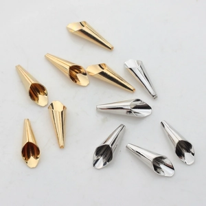 Calottes à fleurs en or et argent pour bijoux DIY et pendentifs de colliers à glands