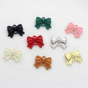 Colgantes de Lazo de Aleación Coloridos Dijes para Hacer Joyas DIY para Pendientes Collares Manualidades Mujer