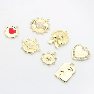 Gouden legering DIY bedeltjes set met hart en ster ontwerpen voor sieraden maken