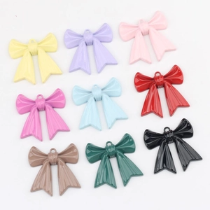 Colgante de Lazo de Aleación Lacada Minimalista para Collar Pulsera Pendientes Bricolage Accesorios de Joyería Amuletos Hechos a Mano