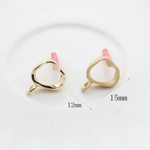 Boucles d'oreilles géométriques en acier inoxydable, finitions mate et polie, 12mm et 15mm