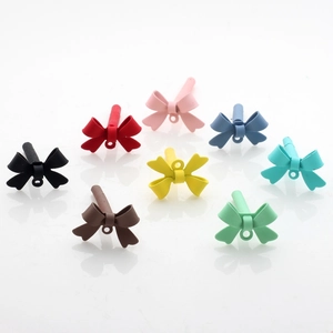 Matte Bunte Schleife Ohrstecker-Stift DIY Schmuckherstellung Erkenntnisse Legierung Band Form Ohrring Zubehör Für Damen Mädchen Geschenk