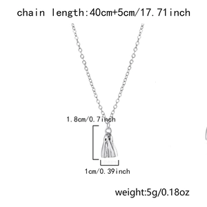 Geisteranhänger Halskette technische Maße inklusive 1,8 cm Höhe und 40+5 cm Kettenlänge