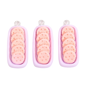 Lot de 3 breloques miniatures en résine de lotus pour bricolage et décoration de coque