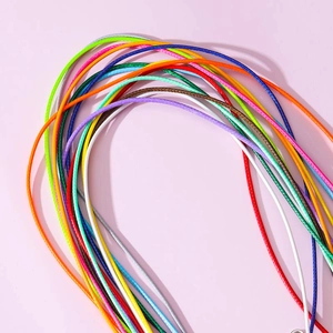 Cordones encerados de colores con cierre de langosta para creación de joyas