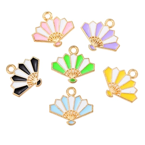 Mignon Pendentif en Alliage en Forme d'Éventail Seul Sans Chaîne Pour la Fabrication de Bijoux DIY Breloques pour Femmes