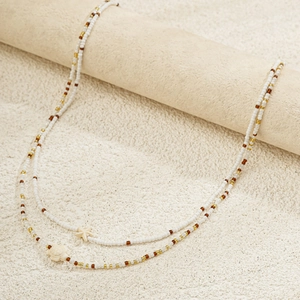 Chaîne de taille multicouche bohème avec coquillages, tortues et perles colorées