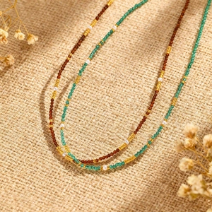 Collana Di Perline Fatta A Mano Con Künstliche Perle Finte E Chiusura In Acciaio Inossidabile Stile Bohémien Gioielli Per Donna