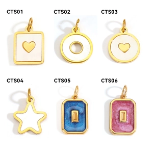 Ensemble de colliers et boucles d'oreilles minimalistes plaqués or 24k style coquille